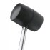 Киянка гумова 900 г, 90 мм, чорна гума, металева ручка Intertool HT-0233 (фото 3)