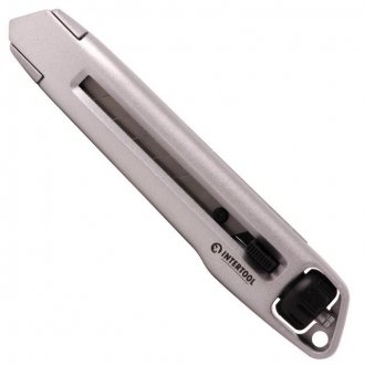 Нож сегментный 18 мм, металлический, усиленный, винтоваяфиксация Intertool HT-0512