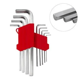 Набор Г-образных шестигранных удлиненных ключей. 9 шт. Intertool HT-0602
