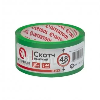 Скотч зеленый 48мм*50м*44мкм INTERTOOL Intertool KT-0918