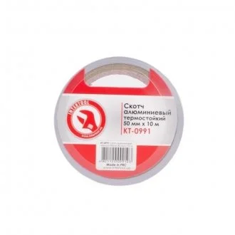 Скотч алюминиевый термостойкий 50 мм*10 м. INTERTOOL Intertool KT-0991