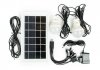 Ліхтар акумуляторний 1 LED 5 W + 22 SMD, виносна сонячна панель, виносні 2 led лампи, кабель для зарядки телефону-планшета Intertool LB-0105 (фото 2)