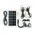 Фонарь аккумуляторный 1 LED 5 W + 22 SMD, выносная солнечная панель, выносная 2 led лампы, кабель для зарядки телефона-планшета INTERTOOL Intertool LB-0105 (фото 2)