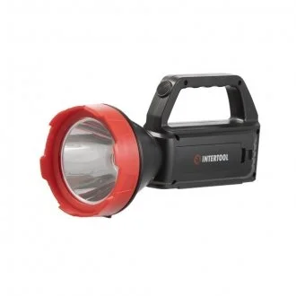 Фонарь аккумуляторный 1LED+1COB, power bank, индикатор заряда, солнечная панель INTERTOOL Intertool LB-0107