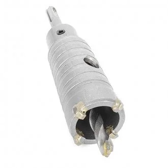 Комплект: Сверло корончатое по бетону 32мм + Переходник SDS Plus 100мм INTERTOOL Intertool SD-7032