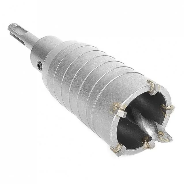 Комплект: Сверло корончатое по бетону 40мм + Переходник SDS Plus 100мм INTERTOOL Intertool SD-7040 (фото 1)