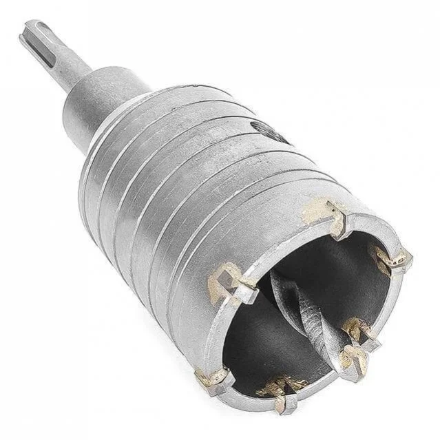 Комплект: Сверло корончатое по бетону 50мм + Переходник SDS Plus 100мм INTERTOOL Intertool SD-7050 (фото 1)