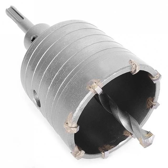 Комплект: Сверло корончатое по бетону 65мм + Переходник SDS Plus 100мм INTERTOOL Intertool SD-7065 (фото 1)