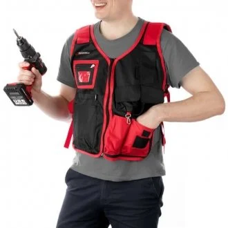 Жилет слесарно-строительный, 7 карманов, полиэстер INTERTOOL Intertool SP-1001