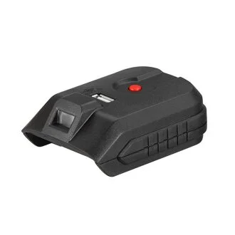 Адаптор для аккумулятора Li-ion 20 В, USB 2A, LED фонарь INTERTOOL Intertool WT-9300