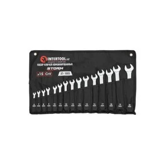 Набор ключей 15 шт., тканевый чехол Intertool XT-1005