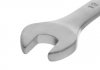 Ключ ріжково-накидний шарнірний 12 мм, CrV, покриття сатин-хром Intertool XT-1412 (фото 2)
