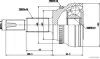 ШРКШ з пильовиком Toyota Highlander -10 (вир-во Jakoparts) JAKOPARTS J2822144 (фото 2)