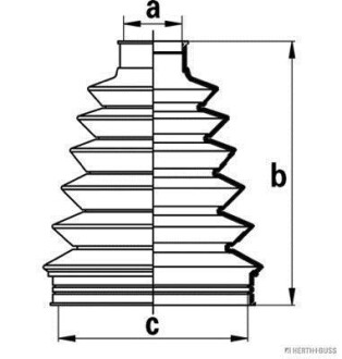 Пыльник ШРУСа Honda, Mitsubishi JAKOPARTS J2864023