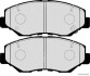 Колодки тормозные дисковые передние HONDA CR-V (выр-во) JAKOPARTS J3604066 (фото 2)