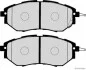 Колодки тормозные дисковые передние Subaru OUTBACK 09-; FORESTER 10-; TRIBECA (выр-во Jakoparts) JAKOPARTS J3607020 (фото 2)