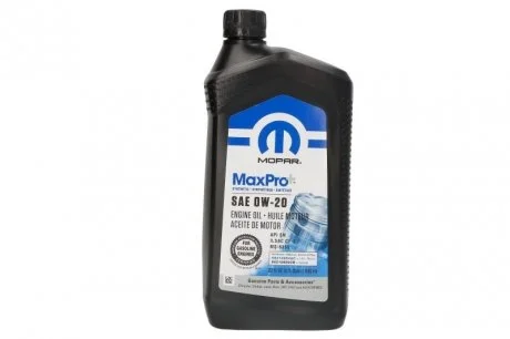 Моторное масло 0,946 л 0W20 Бензиновый Синтетическое JEEP/CHRYSLER/DODGE 68523994AA