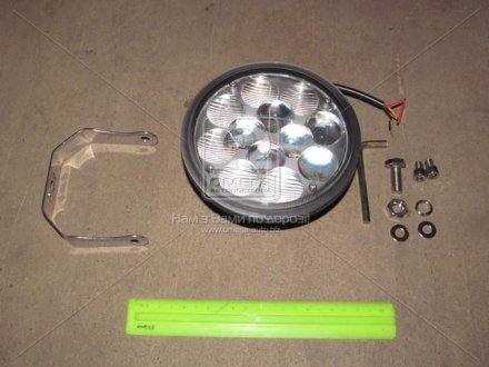 Фара LED круглая 36W, 12 ламп, 145*145мм, 2640Lm гибридный луч (LITLEDA,) JUBANA 453701059