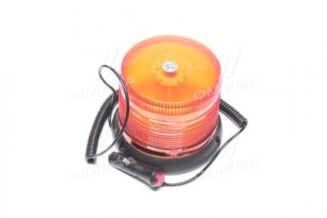 Маяк проблесковый оранжевый LED, 12/24V, магнит +3 болта крепления (LITLEDA,) JUBANA 453706005