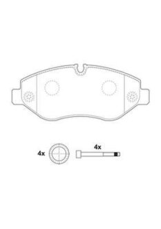 Дискові гальмівні колодки Jurid 2919209560