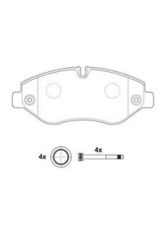 Дискові гальмівні колодки Jurid 2922909560