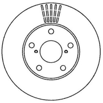 Диск гальмівний (комп. 2шт.) Jurid 562269JC