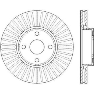 Диск гальмівний (комп. 2шт.) Jurid 562436JC
