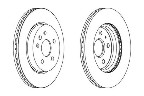 Диск гальмівний (комп. 2шт.) Jurid 562463JC