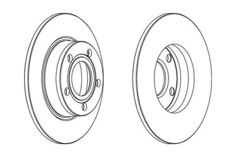Диск гальмівний (комп. 2шт.) Jurid 562503JC