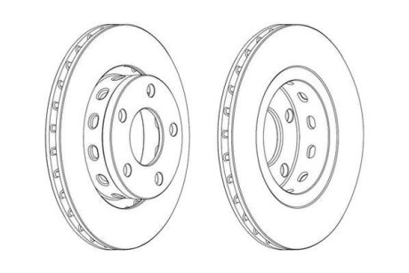 Диск гальмівний (комп. 2шт.) Jurid 562515JC