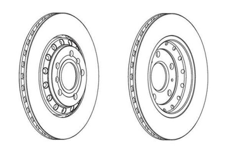 Диск гальмівний (комп. 2шт.) Jurid 562518JC