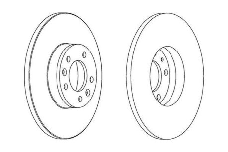 Диск гальмівний (комп. 2шт.) Jurid 562525JC