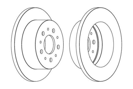 Диск гальмівний (комп. 2шт.) Jurid 562526JC