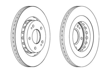 Диск гальмівний (комп. 2шт.) Jurid 562528JC
