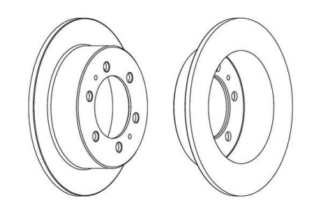 Диск гальмівний (комп. 2шт.) Jurid 562530JC