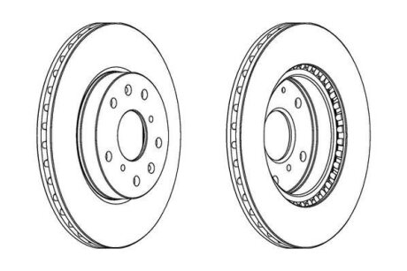 Диск гальмівний (комп. 2шт.) Jurid 562534JC