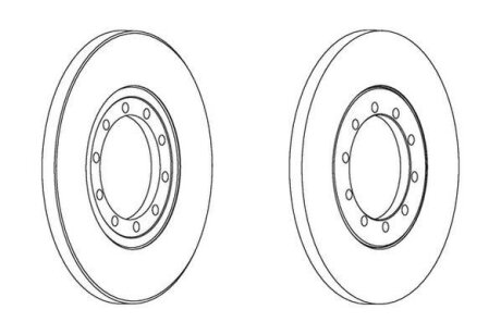 Диск гальмівний (комп. 2шт.) Jurid 562537JC