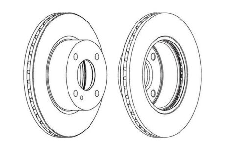 Диск гальмівний (комп. 2шт.) Jurid 562539JC