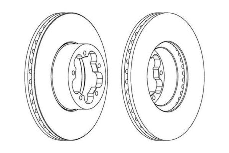 Диск гальмівний (комп. 2шт.) Jurid 562541JC