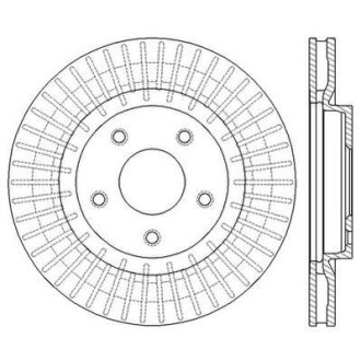 Диск гальмівний (комп. 2шт.) Jurid 562578JC