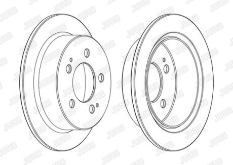 Диск гальмівний (комп. 2шт.) Jurid 562775JC