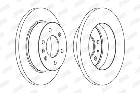 Диск гальмівний MB SPRINTER задн. Jurid 569137J