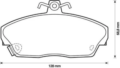 Колодки дискового гальма (вир-во) Jurid 571438J