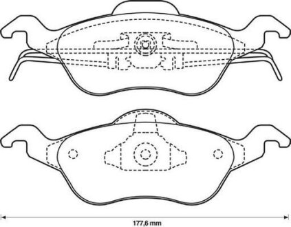 Колодки дискового гальма Jurid 571967J