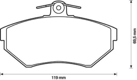 Колодки дискового гальма Jurid 571969J