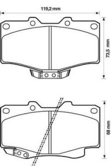 Колодки дискового гальма Jurid 572140J