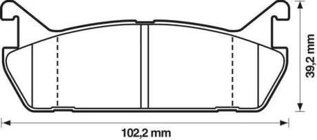 Колодки дискового гальма (вир-во) Jurid 572163J