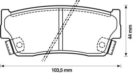 Колодки дискового гальма (вир-во) Jurid 572166J