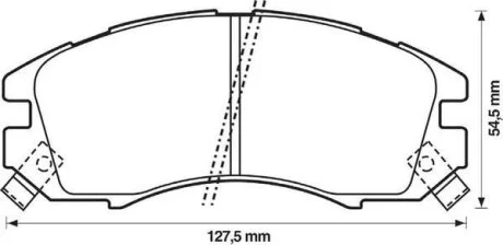 Колодки дискового гальма (вир-во) Jurid 572275J