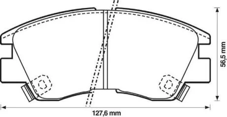 Колодки дискового гальма (вир-во) Jurid 572281J